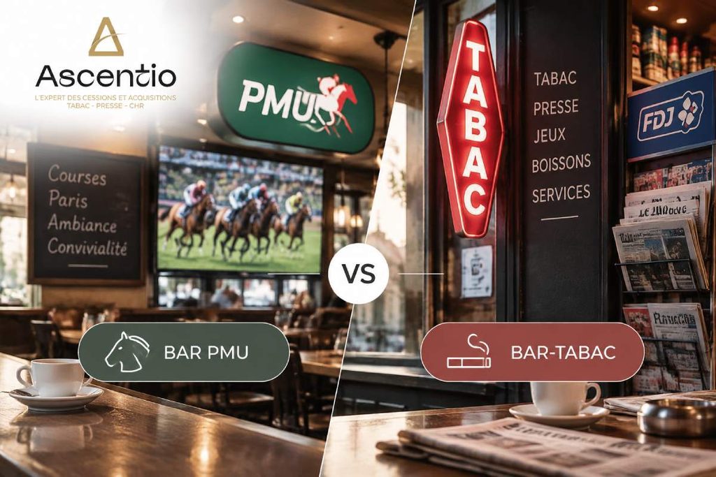 Bar PMU ou bar-tabac _ quelles différences pour un repreneur - Ascentio